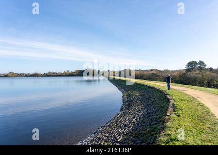 Lago artificiale di Llanishen e centro di sport acquatici, Cardiff, Galles del Sud Foto Stock