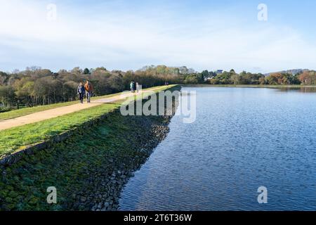 Lago artificiale di Llanishen e centro di sport acquatici, Cardiff, Galles del Sud Foto Stock