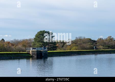 Lago artificiale di Llanishen e centro di sport acquatici, Cardiff, Galles del Sud Foto Stock