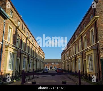 Barkham Street è una strada classificata di grado II a Wainfleet All Saints. Lincolnshire Foto Stock