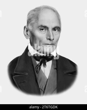 Jan Evangelista Purkyne. 1787-1869. Fisiologo anatomista ceco Foto Stock