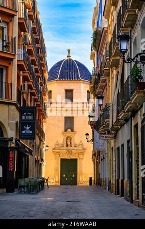 Co-Cattedrale di San Nicolas de Bari, architettura medievale della chiesa di Alicante, Spagna Foto Stock