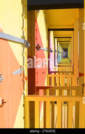 Capanne di spiaggia Foto Stock