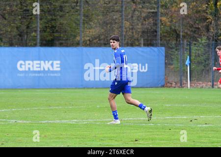 KSC Karlsruher SC U19 A-Junioren Bundesliga besiegt FSV Mainz 05 12. Novembre 2023 Karlsruhe Wildpark Foto Stock