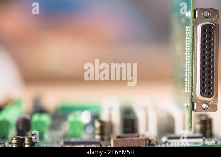 Adattatore per computer macro shot Foto Stock