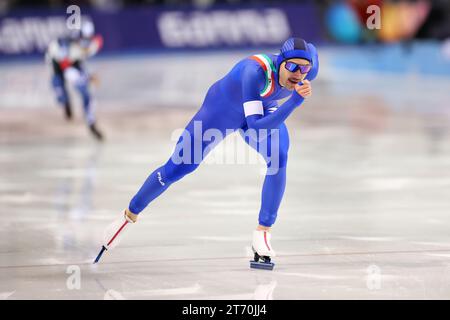 Betti Francesco (ITA), 11 NOVEMBRE 2023 - pattinaggio di velocità : ISU Speed Skating World Cup 2023/24 Obihiro Mens 1500m Divisione B al Meiji Hokkaido Tokachi Oval di Hokkaido, Giappone. (Foto di AFLO SPORT) Foto Stock