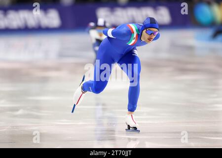 Betti Francesco (ITA), 11 NOVEMBRE 2023 - pattinaggio di velocità : ISU Speed Skating World Cup 2023/24 Obihiro Mens 1500m Divisione B al Meiji Hokkaido Tokachi Oval di Hokkaido, Giappone. (Foto di AFLO SPORT) Foto Stock