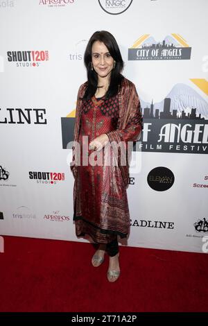 L'attrice Shruti Tewari partecipa al gala dei 2023 City of Angels Women's Film Festival Awards al bella Blanca Event Center, Los Angeles, CALIFORNIA, 12 novembre 2023 Foto Stock