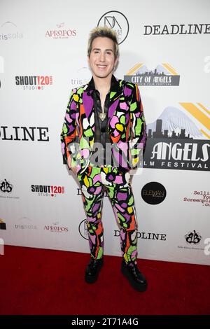 L'attore Ricky Rebel partecipa al gala dei 2023 City of Angels Women's Film Festival Awards al bella Blanca Event Center, Los Angeles, CALIFORNIA, 12 novembre 2023 Foto Stock