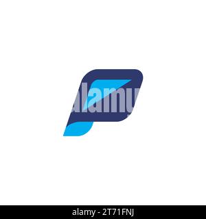 Logo P moderno. Icona lettera P. Illustrazione Vettoriale