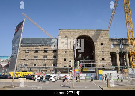 Bauarbeiten Bahnprojekt Stuttgart 21, Hauptbahnhof, Stoccarda, Baden-Württemberg, Deutschland Foto Stock