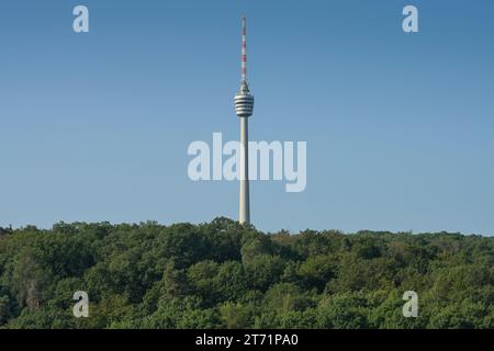 SWR Fernsehturm Stuttgart, Hoher Bopser, Stoccarda, Baden-Württemberg, Deutschland Foto Stock