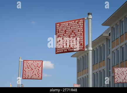 Kunstobjekt Platz der Grundrechte von Jochen Gerz, Karlsruhe, Baden-Württemberg, Deutschland Foto Stock