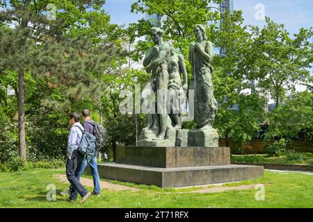 Beethoven-Denkmal von Georg Kolbe, Taunusanlage, Francoforte, Assia, Deutschland Foto Stock