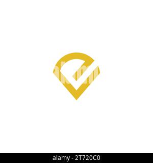 Design del logo EV. Icona lettera EV Illustrazione Vettoriale