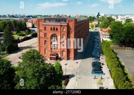2022-06-25. Vista aerea della splendida città di Elblag nel nord di Elblag. Polonia. Foto Stock