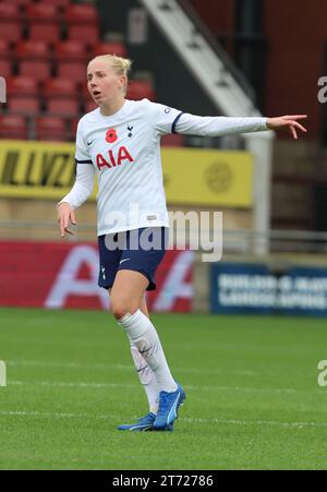 Eveliina Summanen del Tottenham Hotspur Women durante la partita di calcio fa Women's Super League tra Tottenham Hotspur Women e Liverpool Women at BR Foto Stock