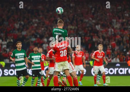 Lisbona, Portogallo, Portogallo. 13 novembre 2023. Estádio da Luz durante la partita di Liga Betclic tra SL Benfica e Sporting CP all'Estadio da Luz il 12 novembre 2023 a Lisbona, Portogallo. Liga Betclic - SL Benfica vs Sporting CP (Valter Gouveia/SPP) credito: SPP Sport Press Photo. /Alamy Live News Foto Stock