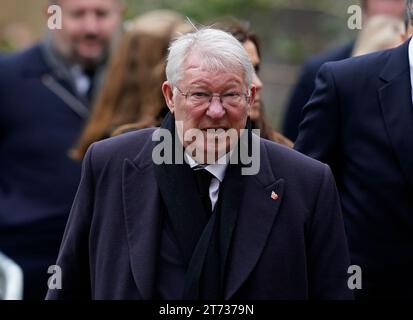 Manchester, Regno Unito. 13 novembre 2023. L'ex manager Sir Alex Ferguson al funerale di Sir Bobby Charlton alla Cattedrale di Manchester, Manchester: Crediti fotografici dovrebbero leggere: Andrew Yates/Sportimage Credit: Sportimage Ltd/Alamy Live News Foto Stock