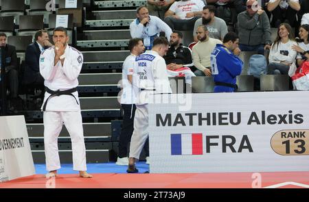 MATHIEU Alexis di Francia 1ere Round - 90 KG uomini durante i Campionati europei di Judo 2023 individuale il 5 novembre 2023 al Sud de France Arena di Montpellier, Francia - foto Laurent Lairys / DPPI Foto Stock