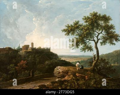 Richard Wilson, Tivoli, il Tempio della Sibilla e la campagna, paesaggio dipinto ad olio su tela, circa 1765 Foto Stock