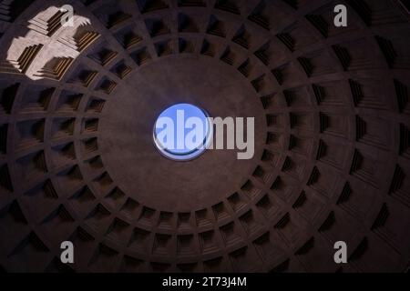 La cupola del Pantheon, Roma, Lazio, Italia Foto Stock