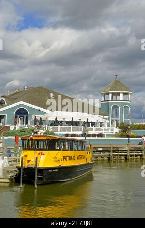 Lungomare della città vecchia ad Alexandria, Virginia Foto Stock