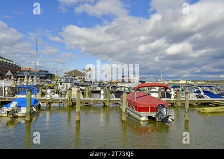 Lungomare della città vecchia ad Alexandria, Virginia Foto Stock