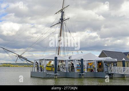 Lungomare della città vecchia ad Alexandria, Virginia Foto Stock