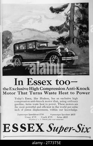 1927 Essex Soper-Six Car ad Foto Stock