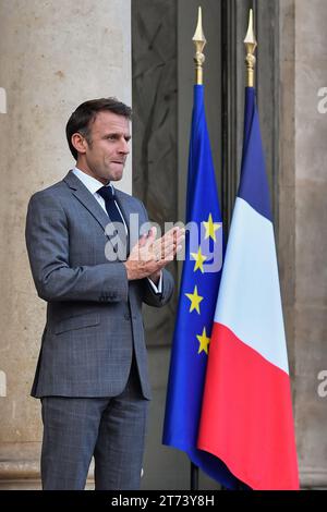 Julien Mattia / le Pictorium - Conferenza internazionale umanitaria per i civili di Gaza - 27/01/2016 - Francia / Ile-de-France (regione) / Parigi - al 6° Forum della Pace, al Palais de l'Elysee, il 9 novembre 2023 Foto Stock