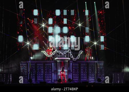 Milano, 12 novembre 2023. RuPaul's Drag Race - Werq the World Tour dal vivo a Milano, Italia. Crediti: Maria Laura Arturi/Alamy Live News Foto Stock