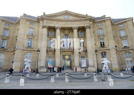 Municipio del 5° arrondisseement nel quartiere Latino di Parigi, Francia. Foto Stock