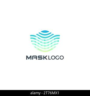 Logo maschera Design moderno Illustrazione Vettoriale
