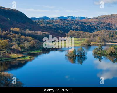 Paesaggio autunnale di Rydal, nell'area Lake District della Cumbria, Regno Unito. Foto Stock