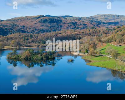 Paesaggio autunnale di Rydal, nell'area Lake District della Cumbria, Regno Unito. Foto Stock