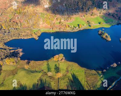 Paesaggio autunnale di Rydal, nell'area Lake District della Cumbria, Regno Unito. Foto Stock