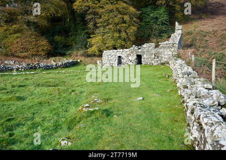 Il pozzo di San Cybi, Cybi era un santo del vi secolo della zona. Llangybi, Pwllheli, Galles, Regno Unito. 10 novembre 2023. Foto Stock