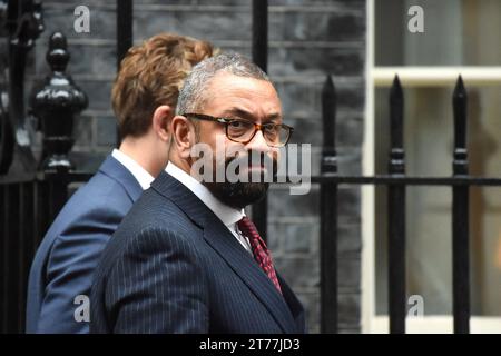 Londra, Regno Unito. 14 novembre 2023. James, intelligente ministro degli interni, arriva a Downing Street per una riunione del Gabinetto credito: MARTIN DALTON/Alamy Live News Foto Stock