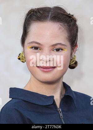 Hollywood, Stati Uniti. 13 novembre 2023. HOLLYWOOD, LOS ANGELES, CALIFORNIA, USA - 13 NOVEMBRE: Sofia Sanchez arriva al Los Angeles Premiere di Lions Gate Films 'The Hunger Games: The Ballad of songbirds and Snakes' tenutosi al TCL Chinese Theatre IMAX il 13 novembre 2023 a Hollywood, Los Angeles, California, Stati Uniti. (Foto di Xavier Collin/Image Press Agency) credito: Image Press Agency/Alamy Live News Foto Stock