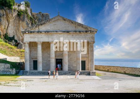 Il Tempio di San Giovanni, all'interno della fortezza nella città vecchia di Corfù, Corfù, Grecia Foto Stock