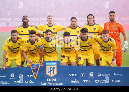 Buenos Aires, Argentina. 8 novembre 2023. Il Boca Juniors Team durante la partita di Liga Argentina tra CA San Lorenzo e Boca Juniors ha giocato al Pedro Bidegain Stadium l'8 novembre 2023 a Buenos Aires, in Spagna. (Foto di Santiago Joel Abdala/PRESSINPHOTO) crediti: PRESSINPHOTO SPORTS AGENCY/Alamy Live News Foto Stock