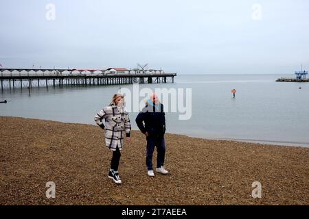 Molo di Herne Bay nel Kent, Inghilterra, Regno Unito Foto Stock