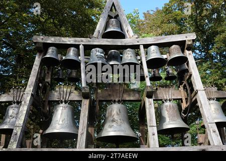 Honfleur Normandia Francia le campane di Notre Dame de Grace Chapel France, French, Normandy, 2023 Foto Stock