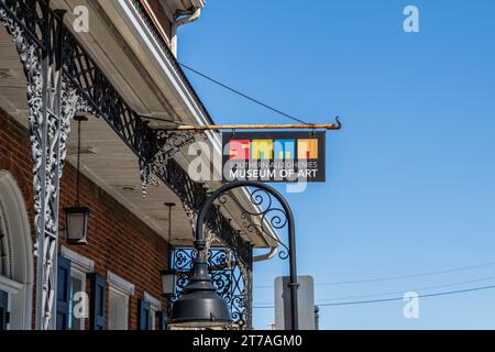 Bedford, Pennsylvania - 27 settembre 2023: Il Southern Alleghenies Museum of Art si trova nella storica Anderson House. Foto Stock