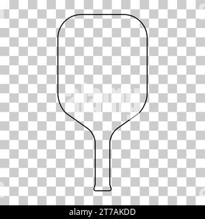 Pickleball racket sport, icona indoor paddle, web flat simbolo vettore illustrazione . Illustrazione Vettoriale