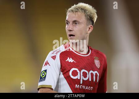 Monaco, Monaco. 5 novembre 2023. Aleksandr Golovin di Monaco durante la partita di Ligue 1 allo Stade Louis II di Monaco. Il credito fotografico dovrebbe leggere: Jonathan Moscrop/Sportimage Credit: Sportimage Ltd/Alamy Live News Foto Stock