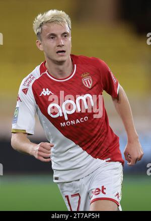 Monaco, Monaco. 5 novembre 2023. Aleksandr Golovin di Monaco durante la partita di Ligue 1 allo Stade Louis II di Monaco. Il credito fotografico dovrebbe leggere: Jonathan Moscrop/Sportimage Credit: Sportimage Ltd/Alamy Live News Foto Stock