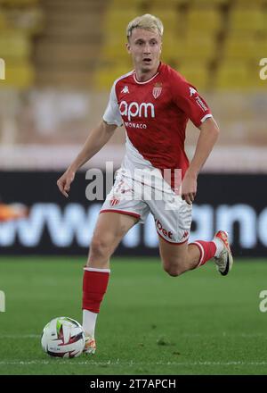 Monaco, Monaco. 5 novembre 2023. Aleksandr Golovin di Monaco durante la partita di Ligue 1 allo Stade Louis II di Monaco. Il credito fotografico dovrebbe leggere: Jonathan Moscrop/Sportimage Credit: Sportimage Ltd/Alamy Live News Foto Stock