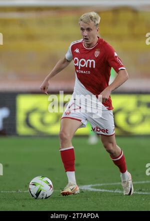 Monaco, Monaco. 5 novembre 2023. Aleksandr Golovin di Monaco durante la partita di Ligue 1 allo Stade Louis II di Monaco. Il credito fotografico dovrebbe leggere: Jonathan Moscrop/Sportimage Credit: Sportimage Ltd/Alamy Live News Foto Stock